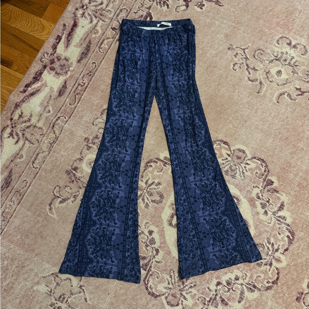 Blue novella royale bell bottoms